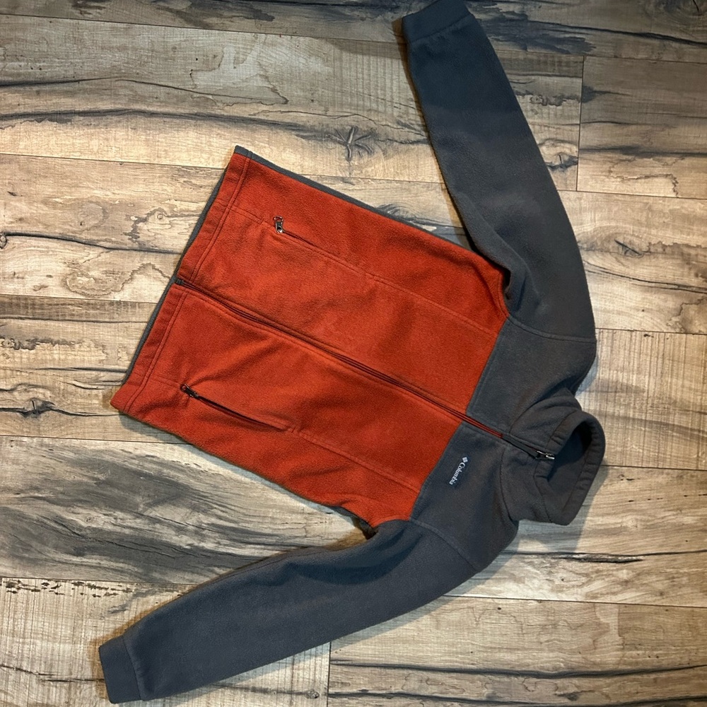 Columbia Kids Jacket in Orange and Gray Sz M